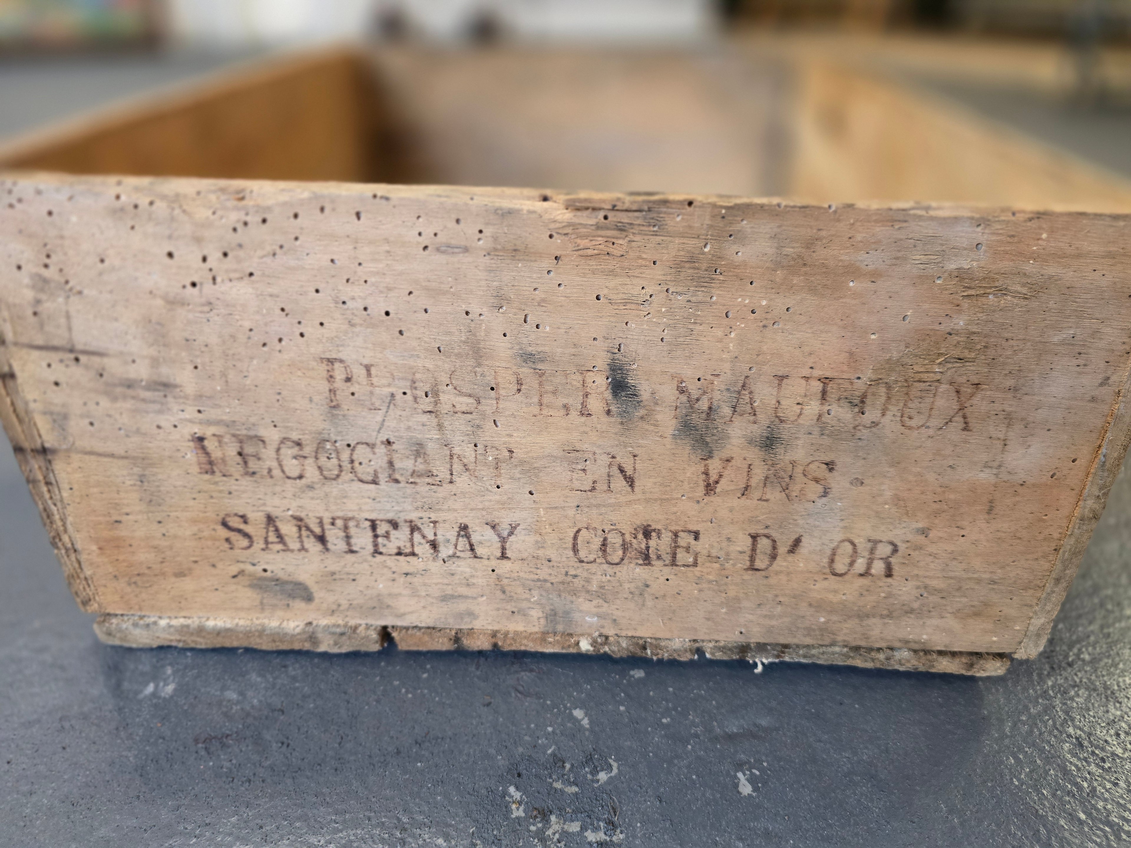 French Wine Bottle Crate