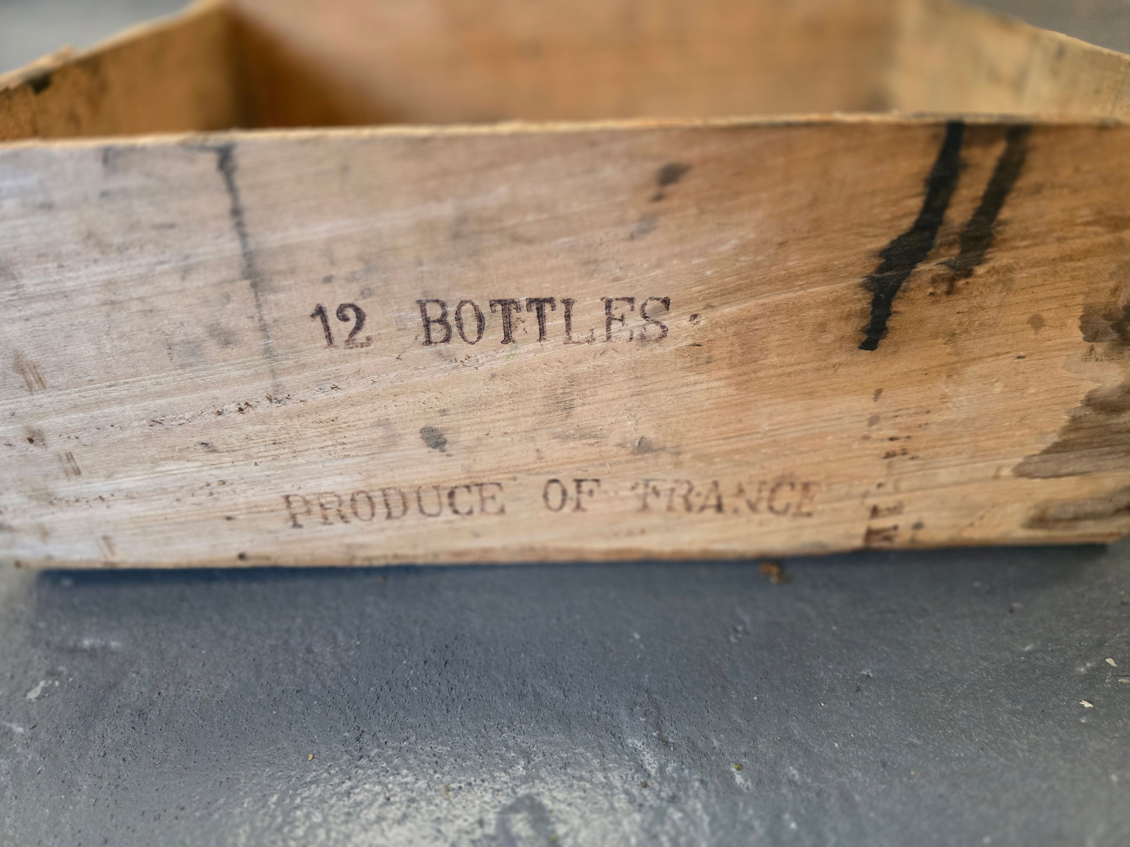French Wine Bottle Crate