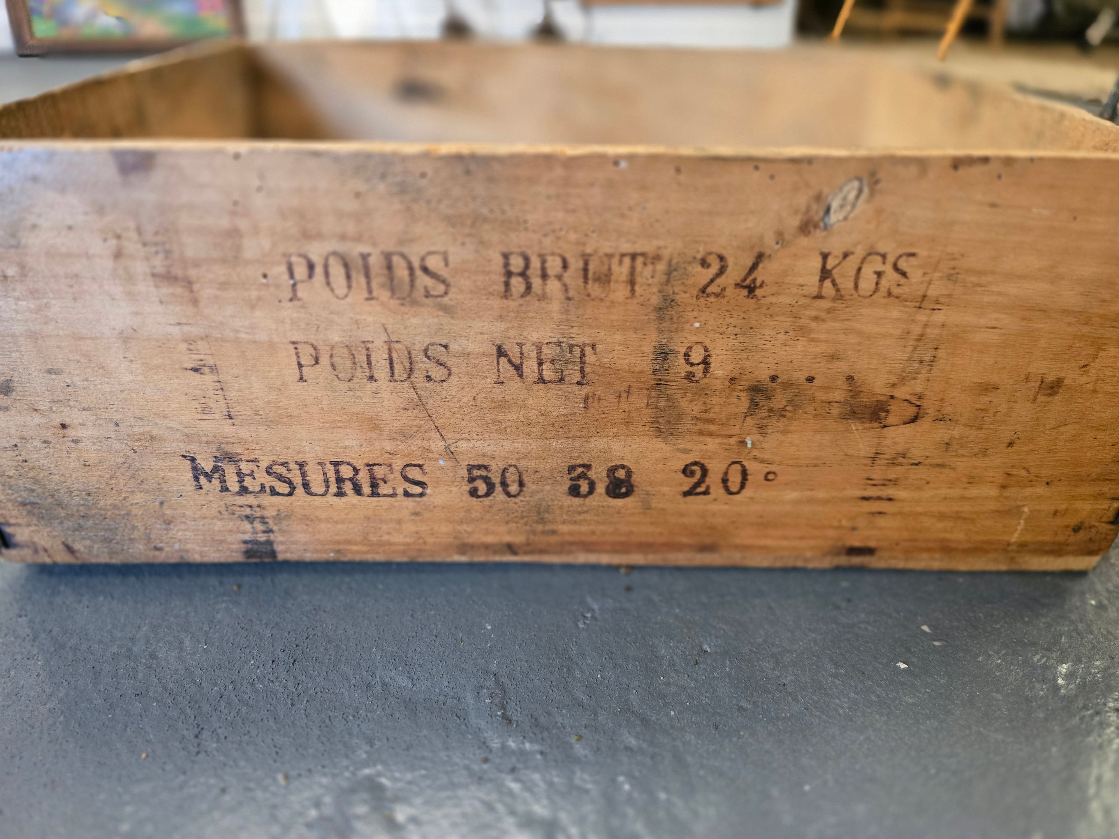 French Wine Bottle Crate