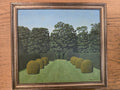 Garden Picture, Original Oil on Canvas, Leslie Smith 1979