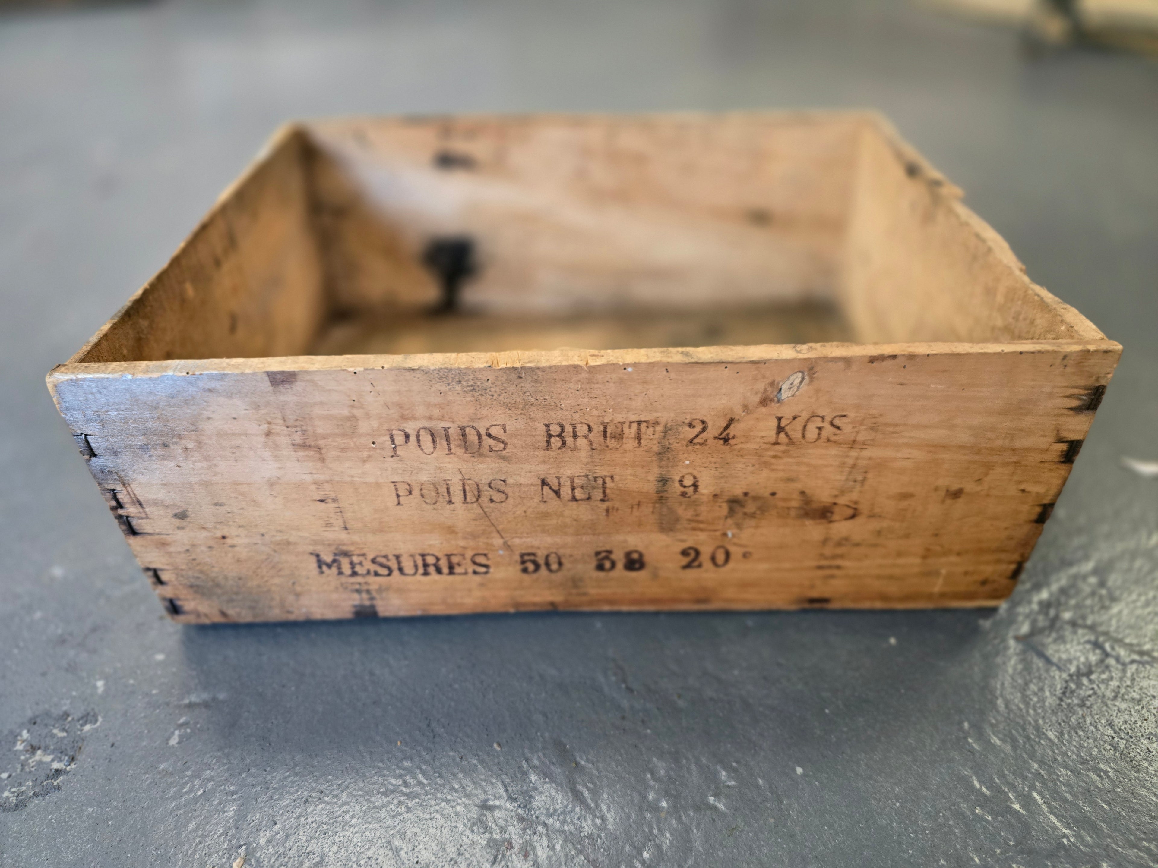 French Wine Bottle Crate