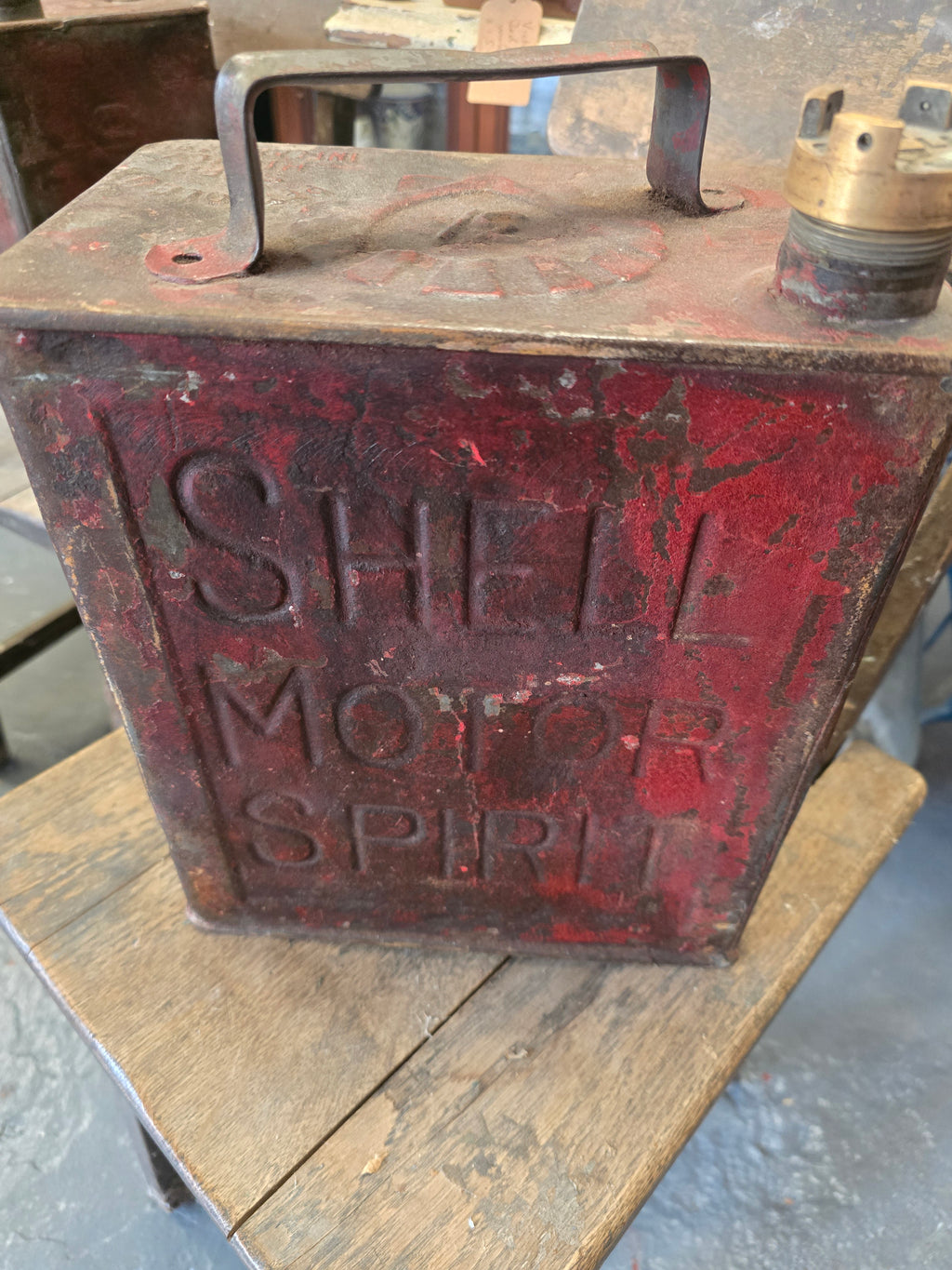 VINTAGE SHELL-MEX MOTOR SPIRIT CAN 1930's