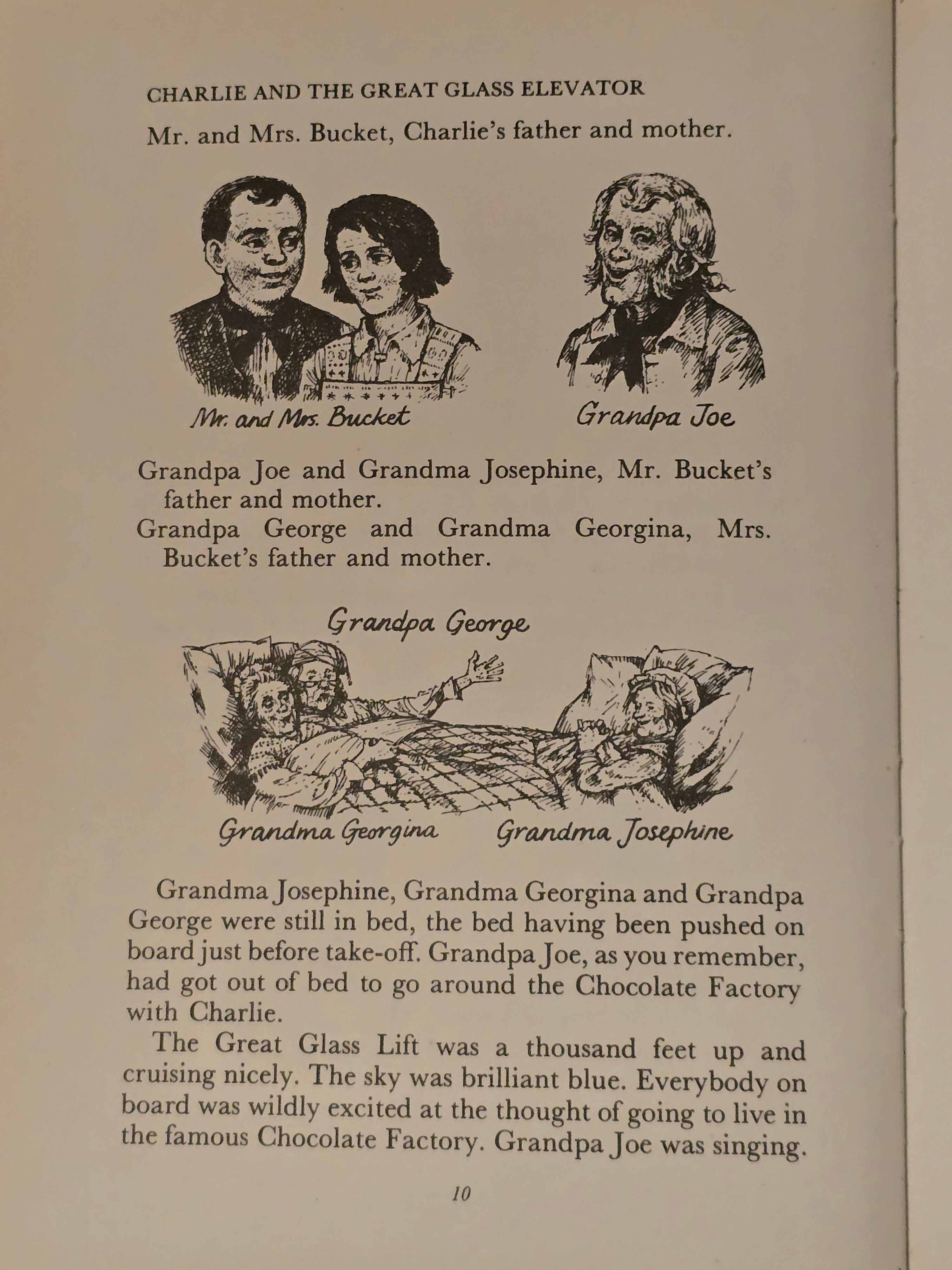 Signed Roald Dahl Book, Charlie And The Great Glass Elevator 1978